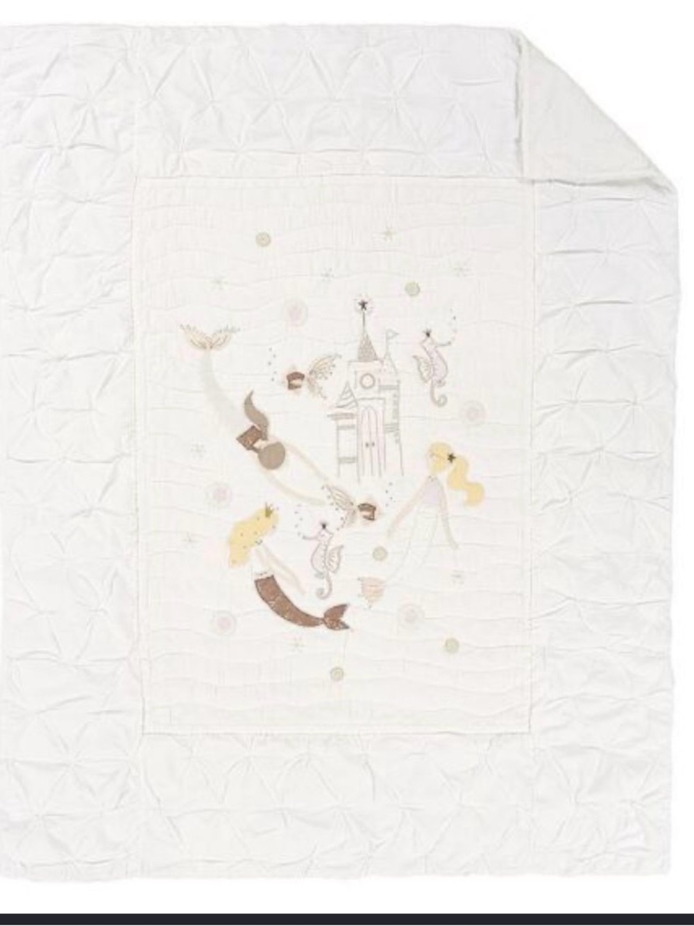 Pottery Barn Kids Isabelle Mermaid Castle Quilt twin size